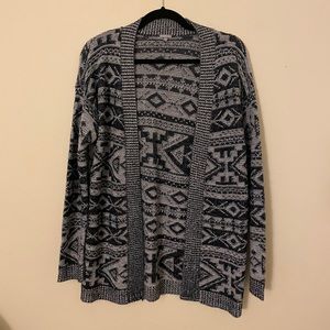 Cozy Printed Cardigan